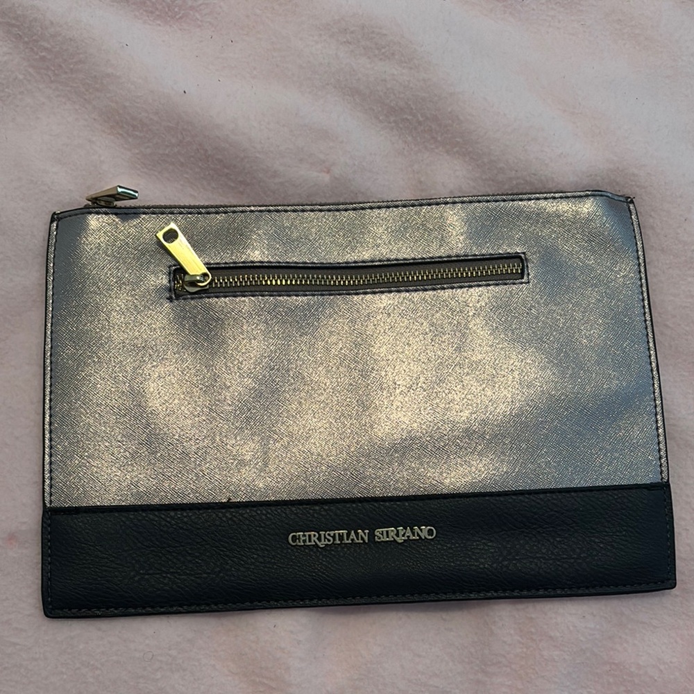 Christian Siriano Gold and Black Clutch